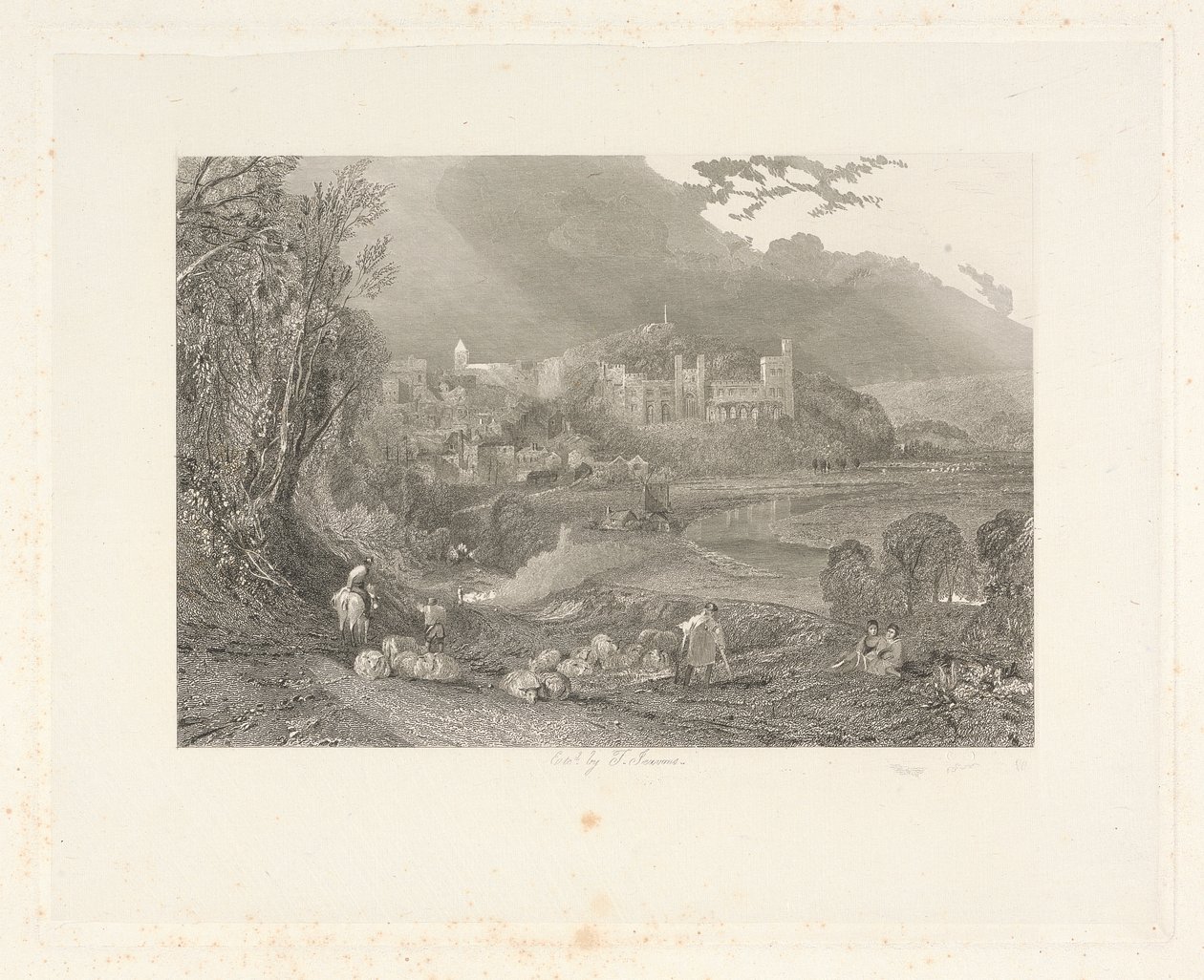 Arundel Castle and Town, Sussex af Thomas Jeavons