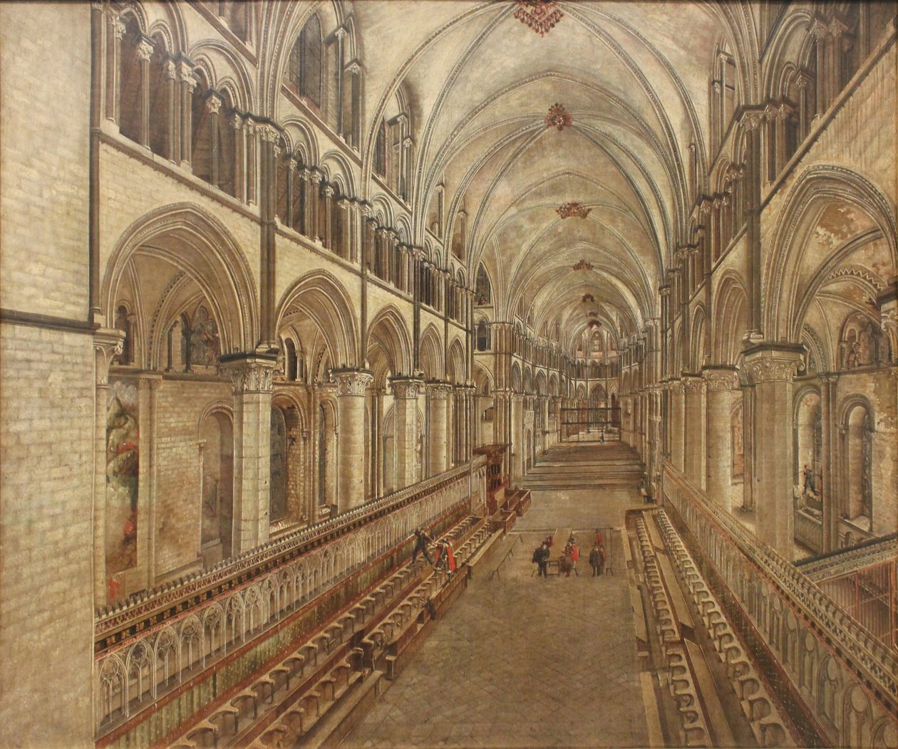 Katedralen i Canterbury, set mod øst af Thomas Johnson