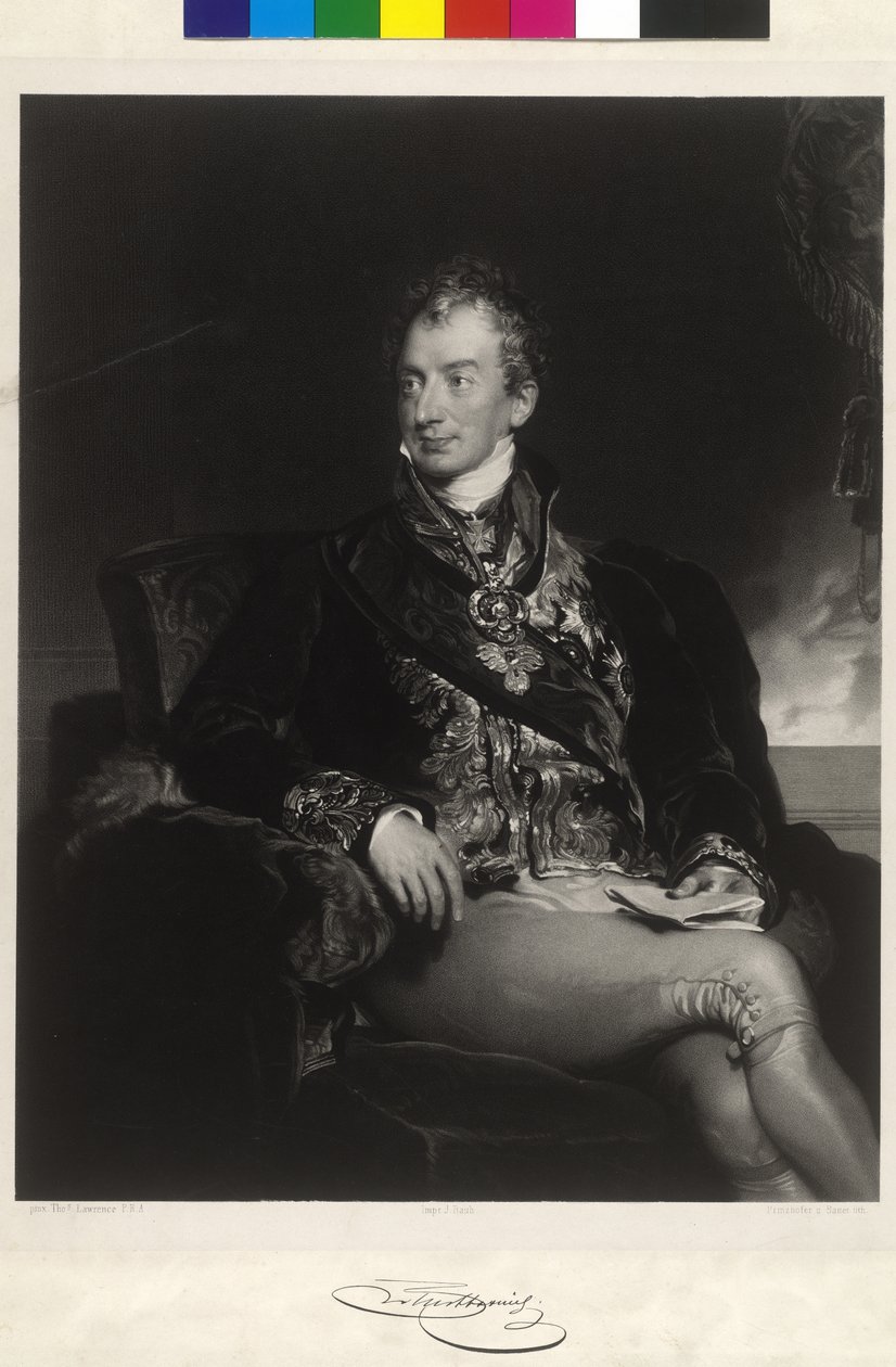 Clement Wenzel Lothar prins von Metternich-Winneburg (litograf) af Thomas Lawrence