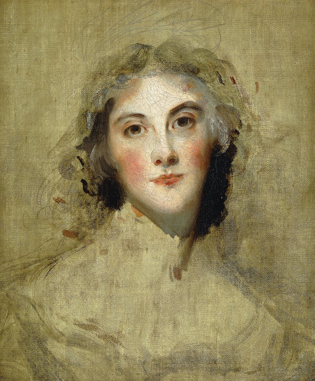 Hovedet af en dame, af Thomas Lawrence