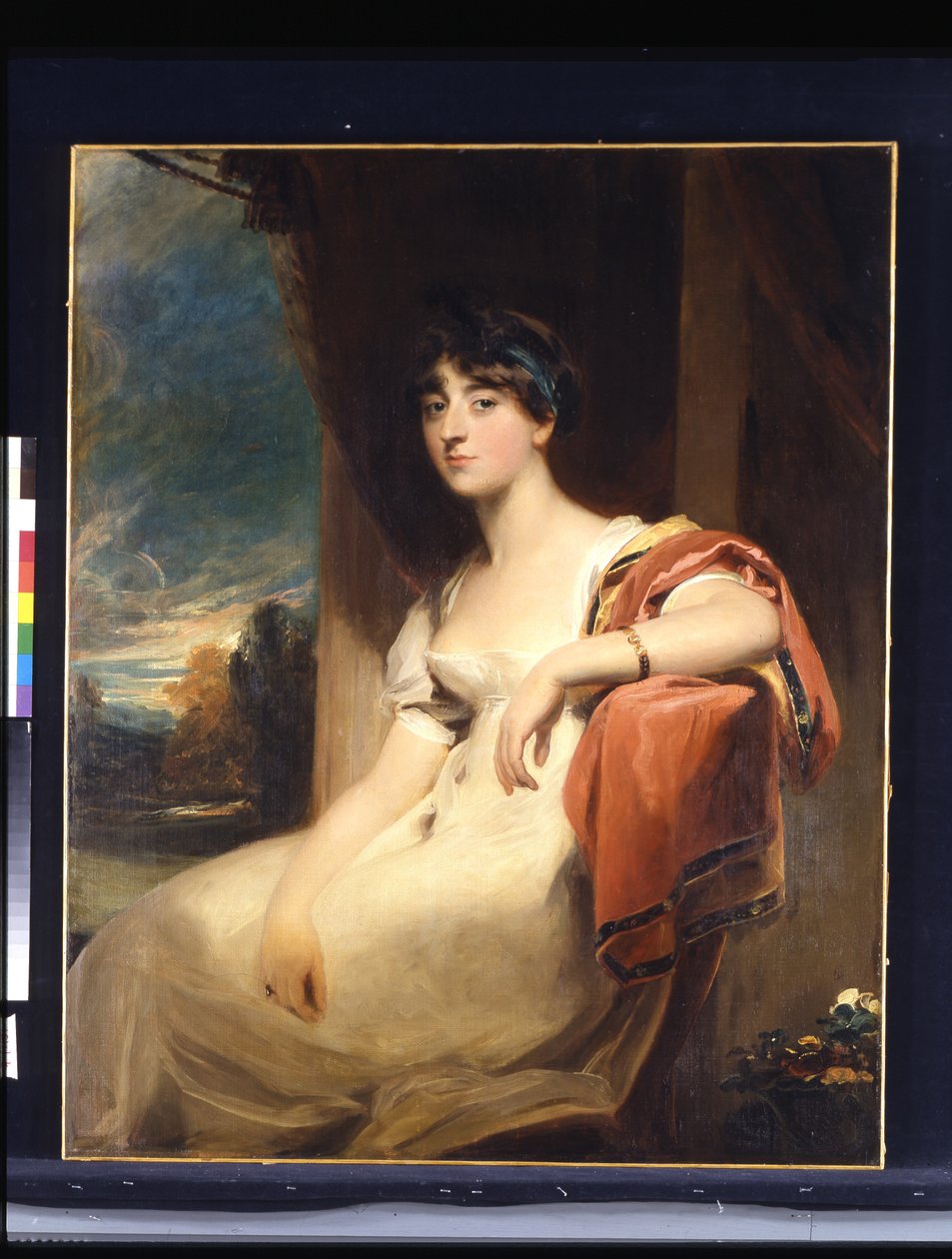 Miss Harriet Clements (olie på lærred) af Thomas Lawrence