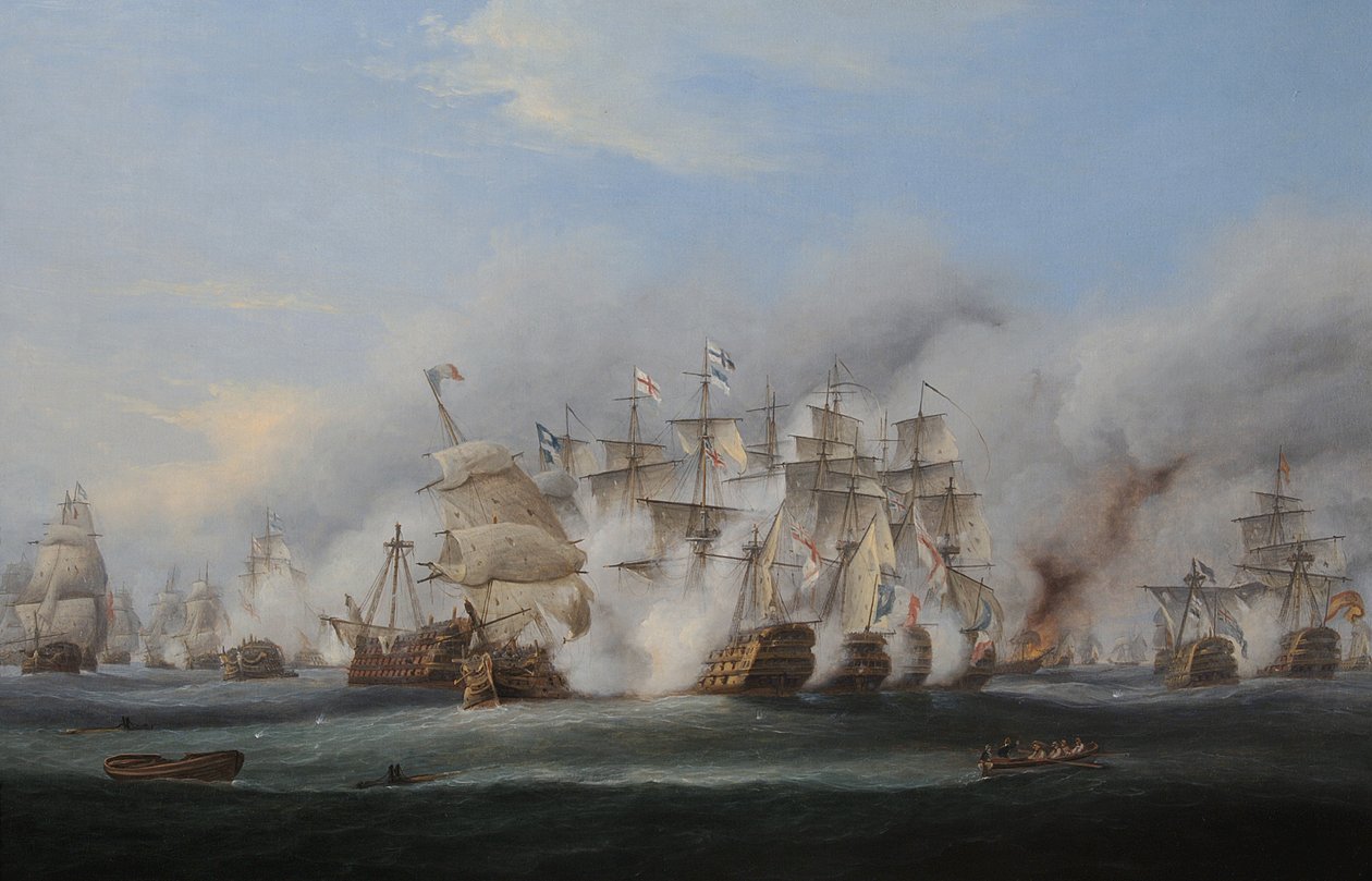 Slaget ved Trafalgar af Thomas Luny