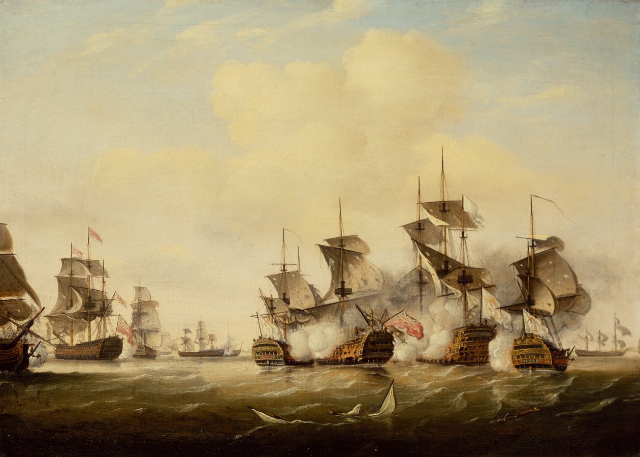 Slaget ved Toulon af Thomas Luny