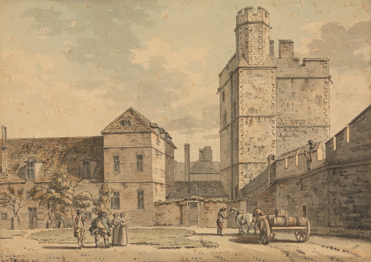 Winchester Tower, Windsor Castle af Thomas Malton