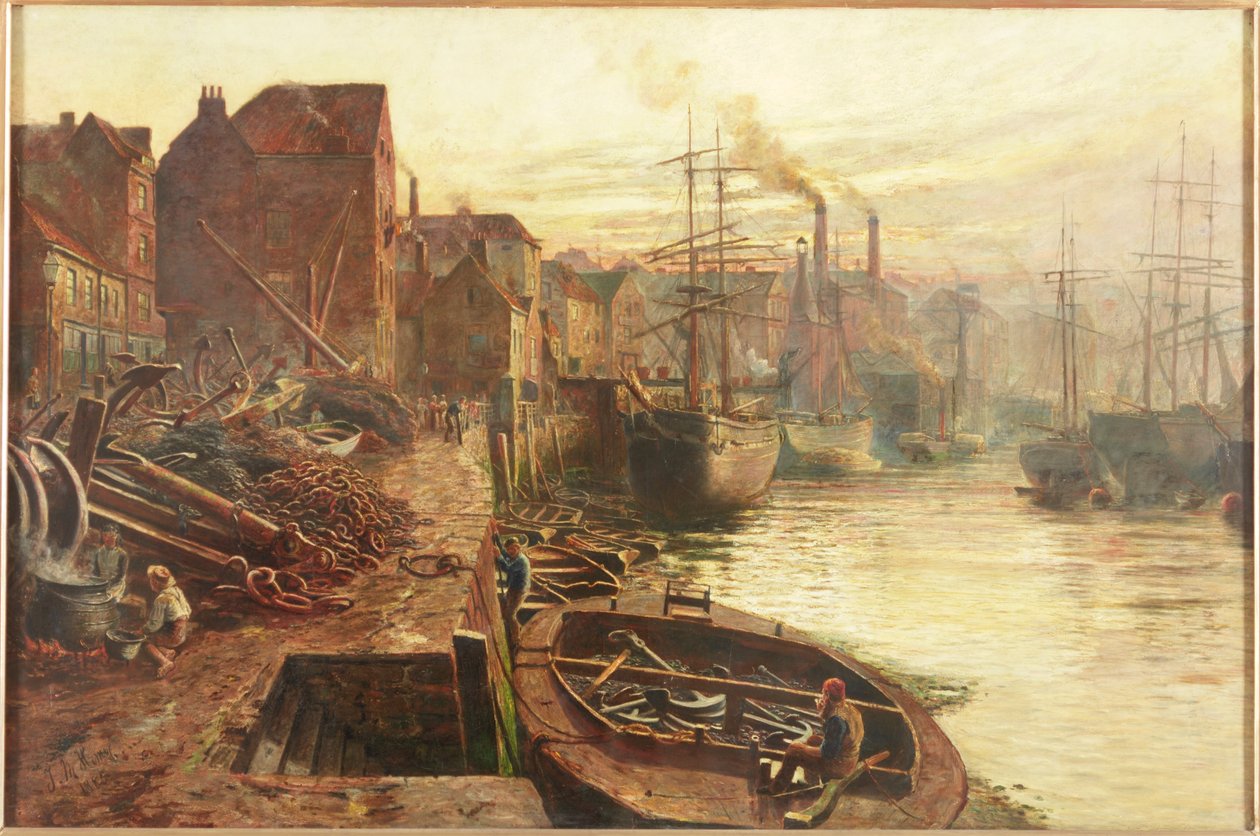 Old Sunderland, 1885 af Thomas Marie Madawaska Hemy