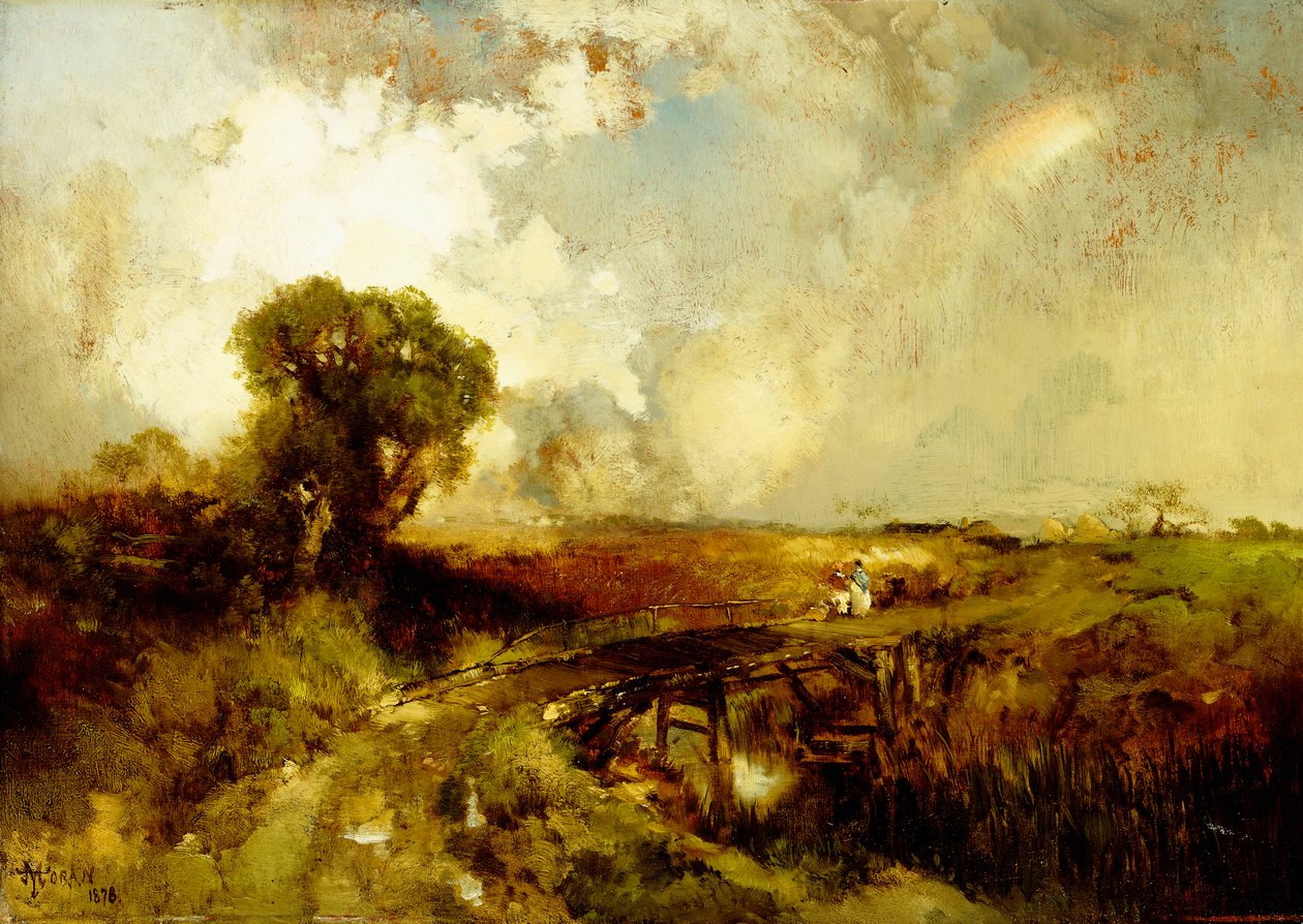 En sommerbyge, 1878 af Thomas Moran