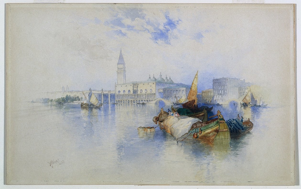 San Marco-bassinet, 1897. af Thomas Moran