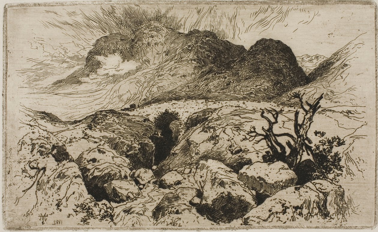 Bro i passet af Glencoe af Thomas Moran