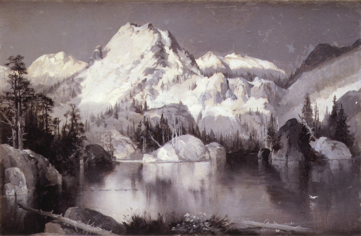 Crystal Lake af Thomas Moran