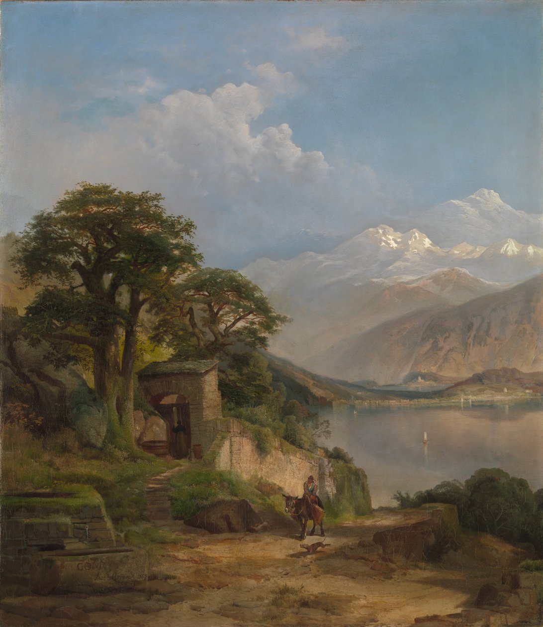 Comosøen, 1867 af Thomas Moran