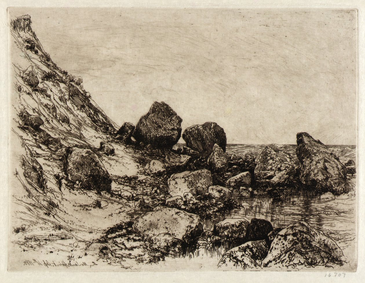 Montauk Point af Thomas Moran