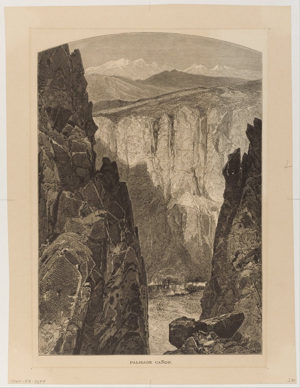 Palisade Ca ~ non af Thomas Moran