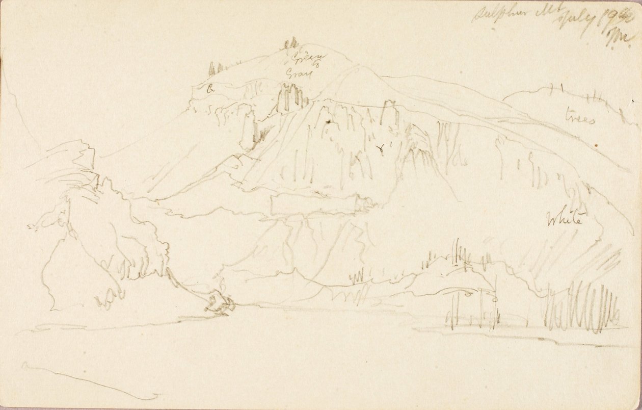 Svovlbjerget af Thomas Moran