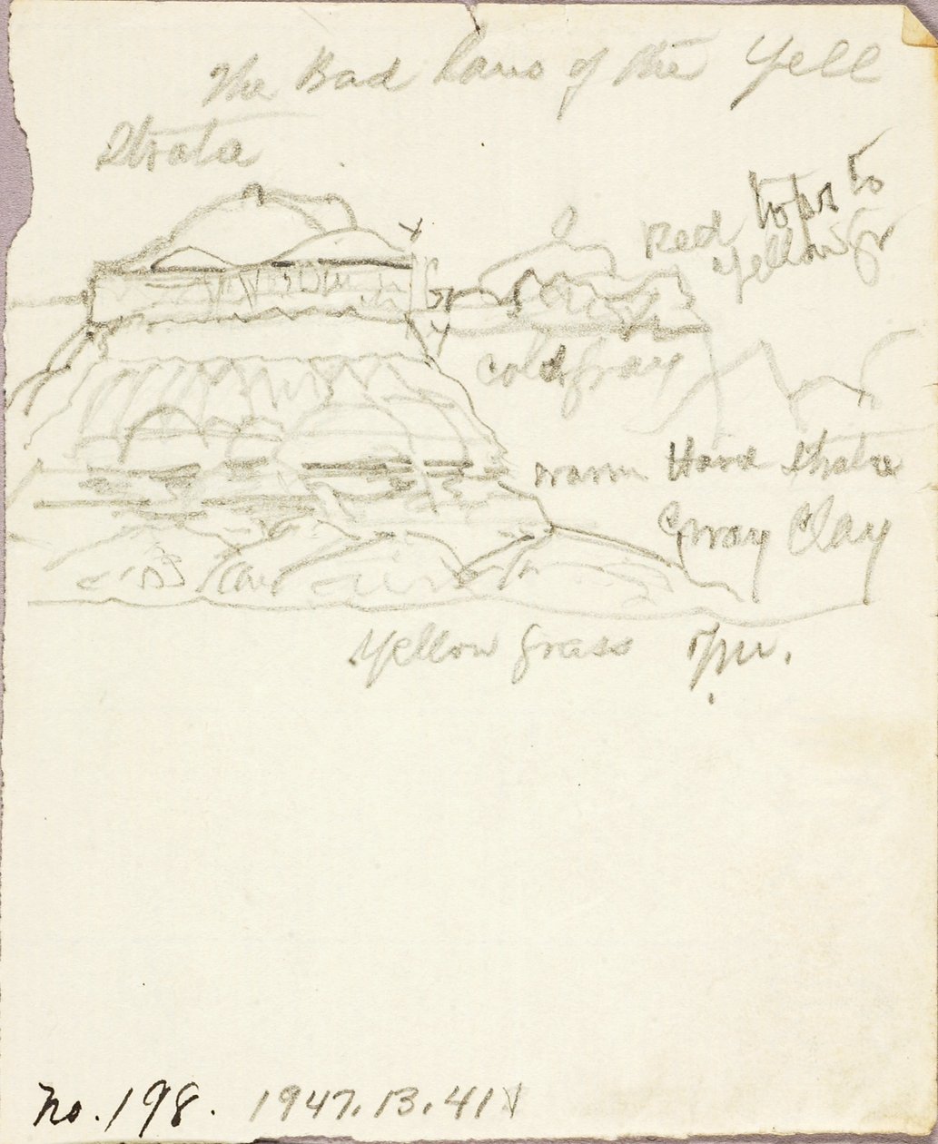 Det dårlige land i Yellowstone af Thomas Moran