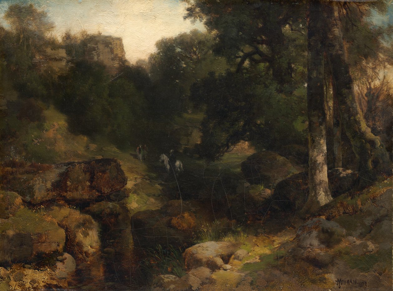 Dell, 1878. af Thomas Moran