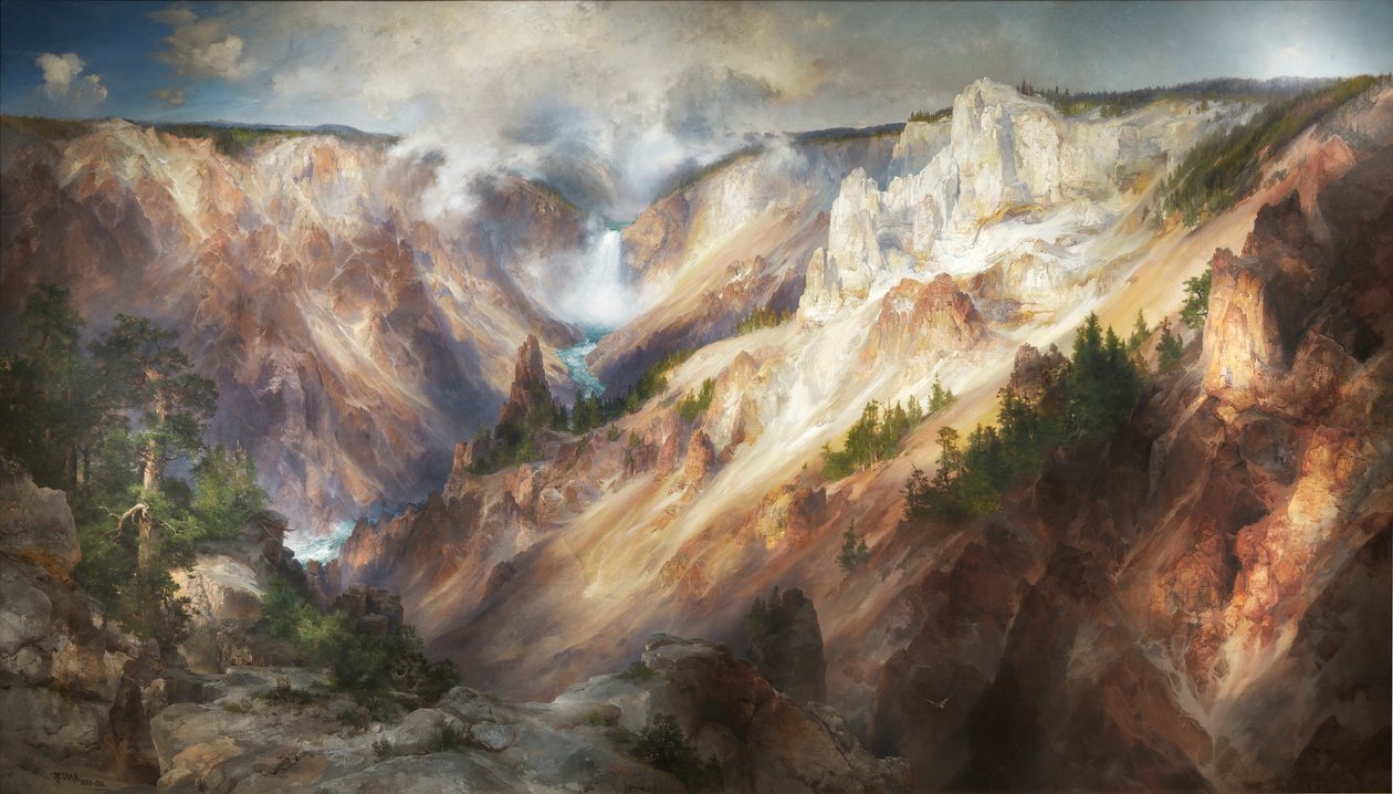 Grand Canyon i Yellowstone af Thomas Moran