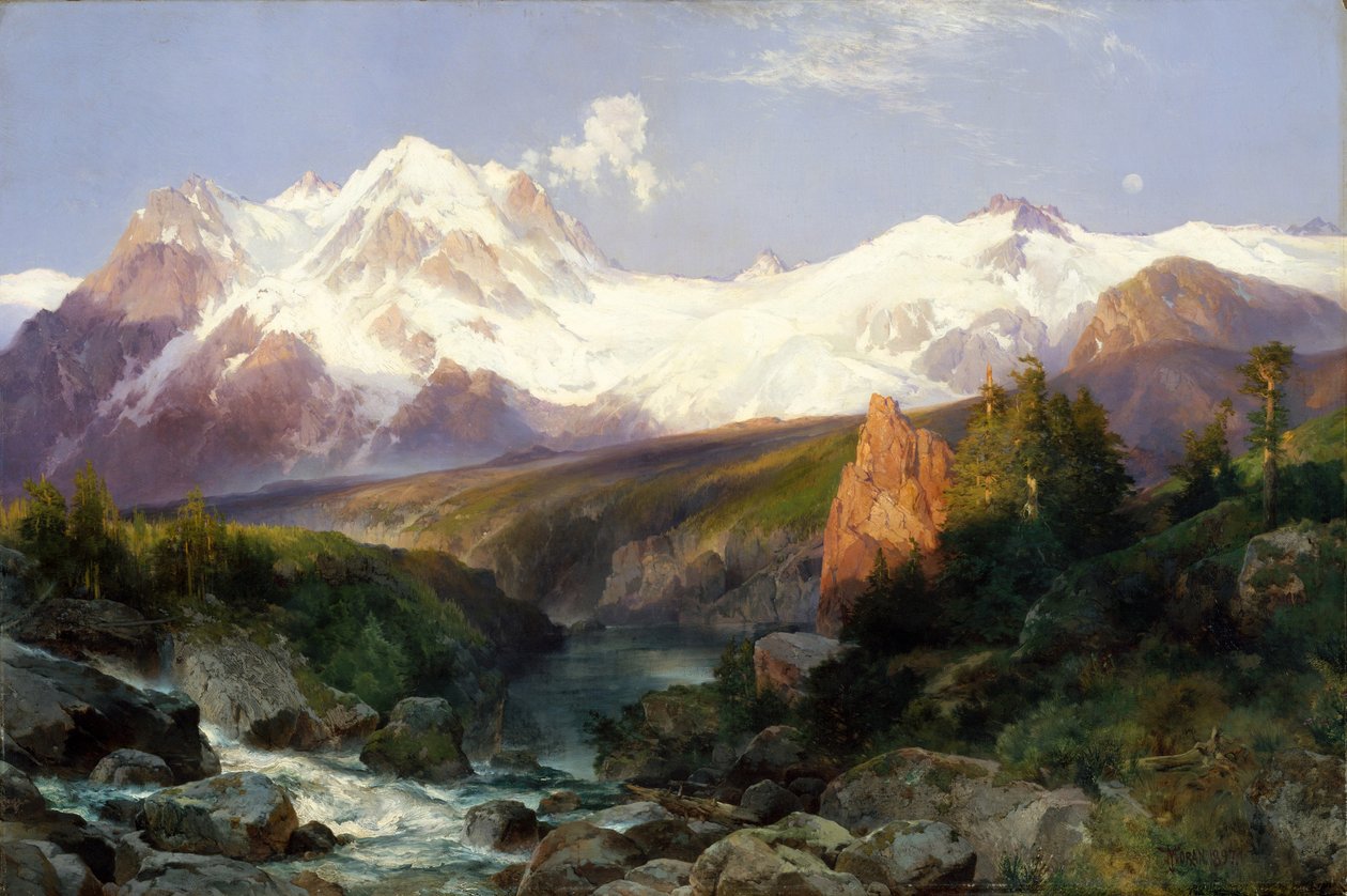 Teton Range, 1897 af Thomas Moran