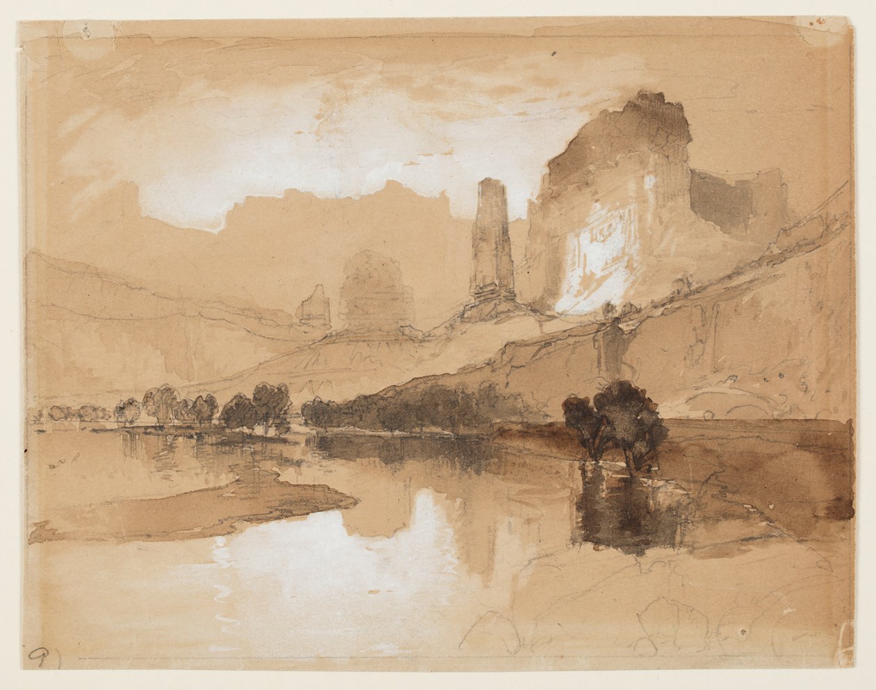 Yellowstone under vandfaldet af Thomas Moran