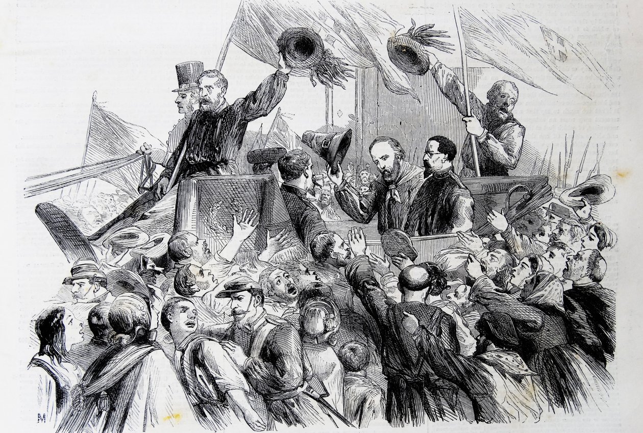 Garibaldis indtog i Napoli, 1860 af Thomas Nast