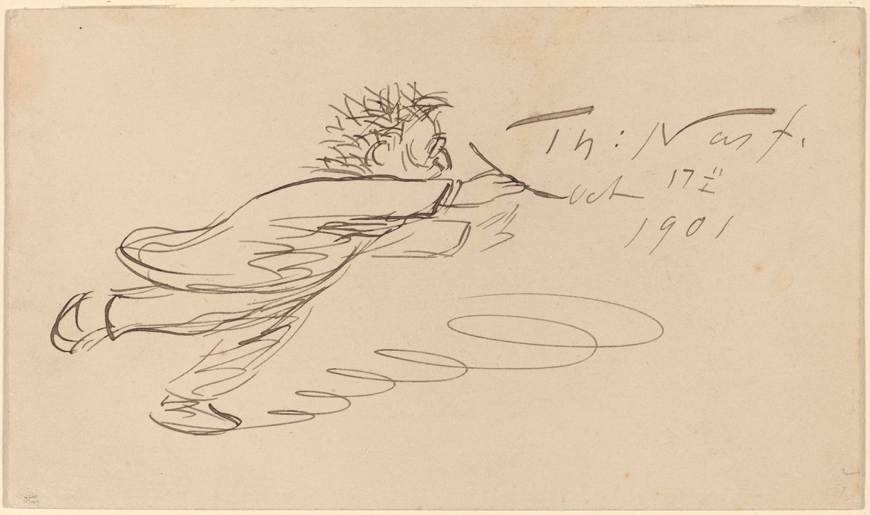 Underskrift, "TH. Nast, 17. okt. 1901" af Thomas Nast