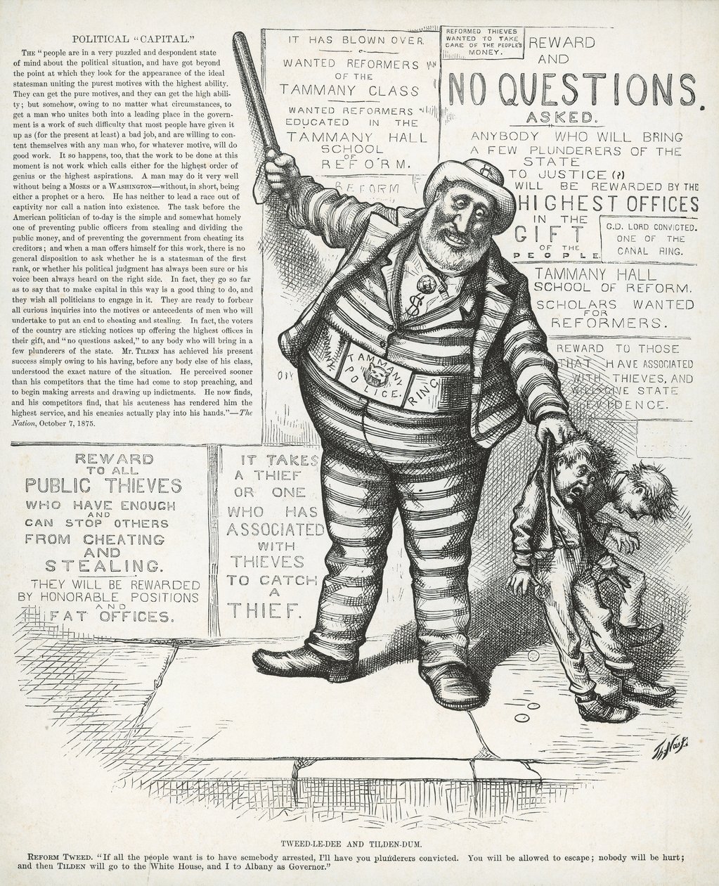Tweed-le-dee og Tilden-dum, fra 