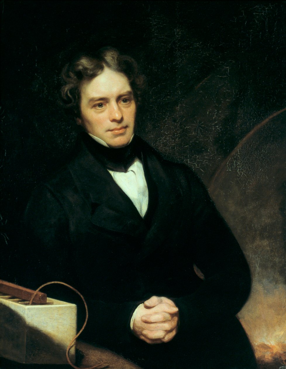 Michael Faraday, engelsk kemiker og fysiker, 1842 af Thomas Phillips