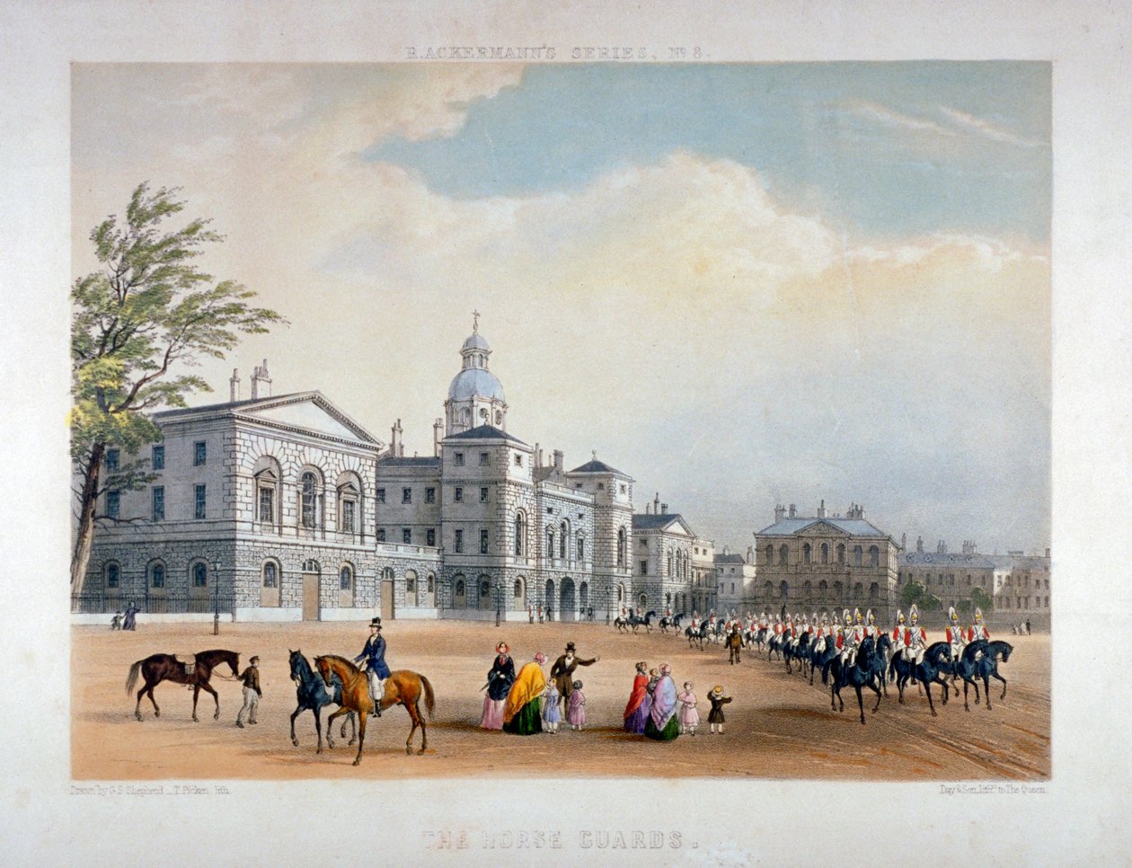 Horse Guards, Westminster, London, 1851 af Thomas Picken
