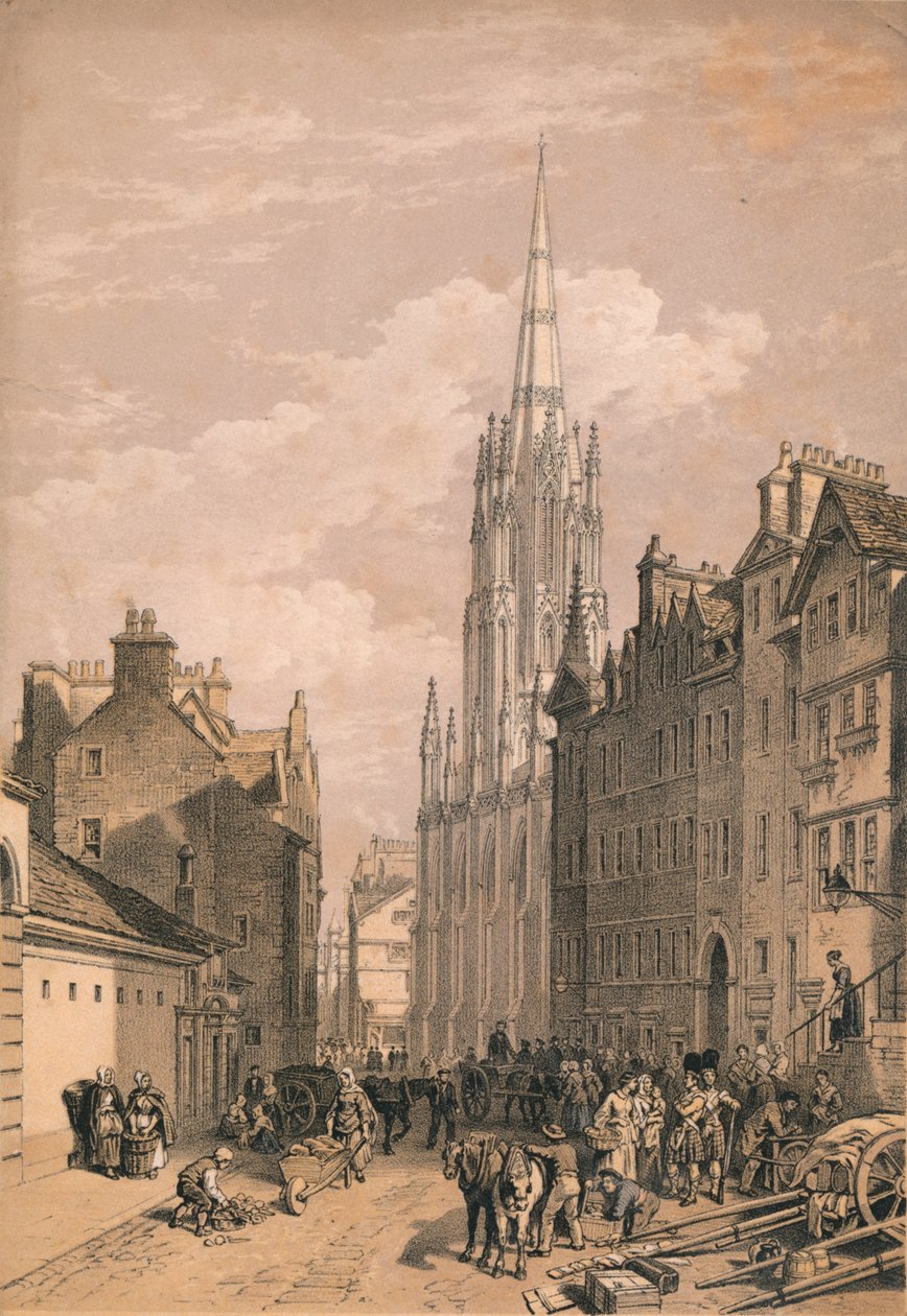 New Assembly Hall, Edinburgh, c1875 af Thomas Picken