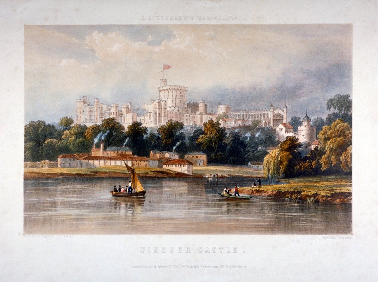 Windsor Castle, Berkshire, 1851 af Thomas Picken