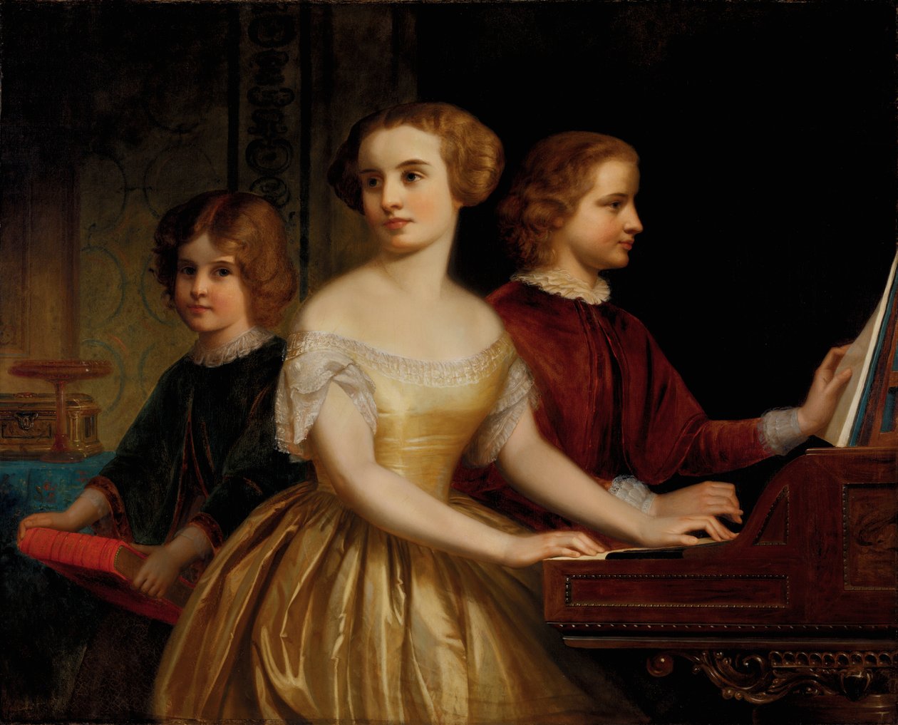 Søstrene Parmly, ca. 1857. af Thomas Pritchard Rossiter