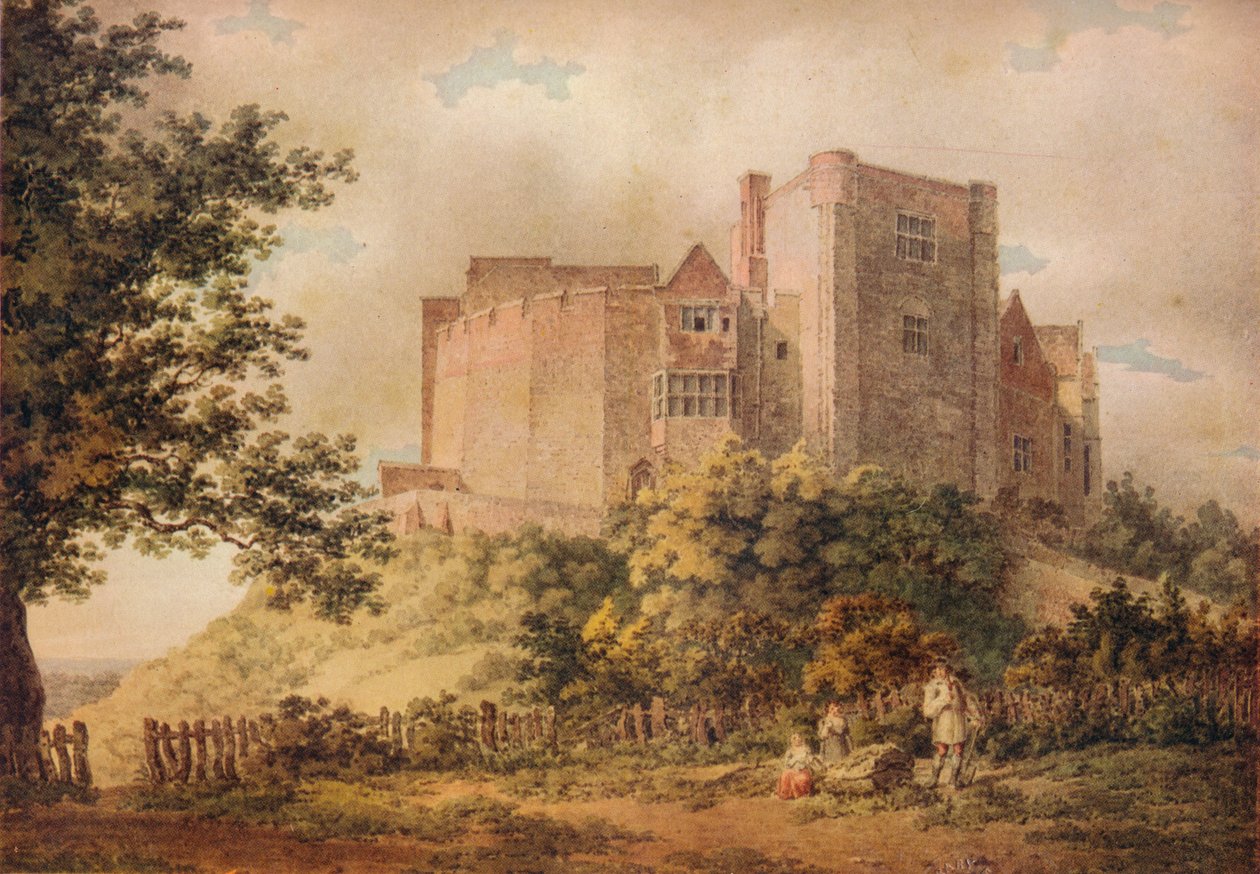Tamworth Castle, 1799, 1922 af Thomas Richard Underwood