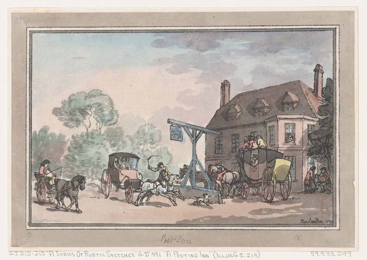 A Posting Inn, 1787., 1787. af Thomas Rowlandson