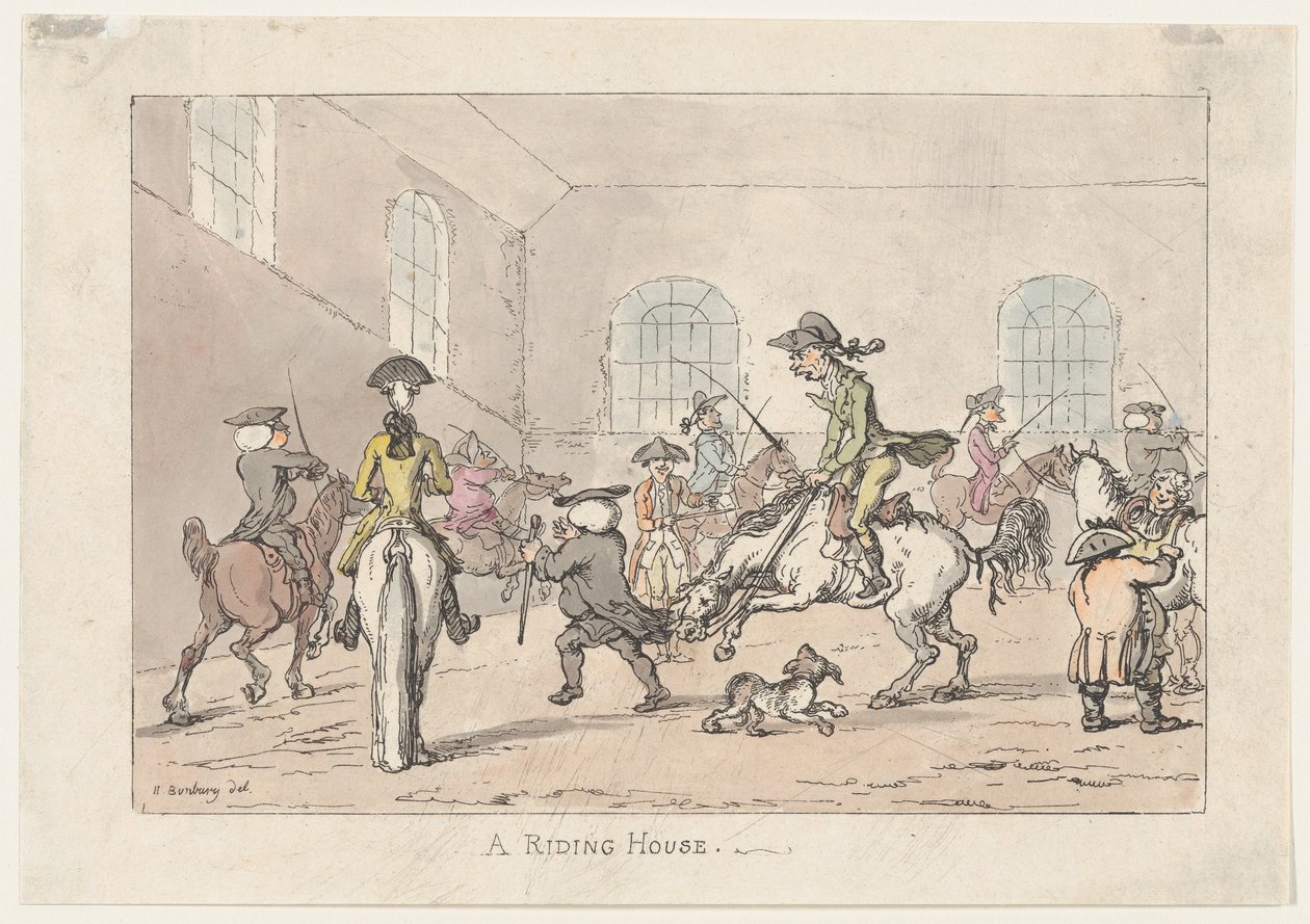 Et Ridehus, 1799., 1799. af Thomas Rowlandson