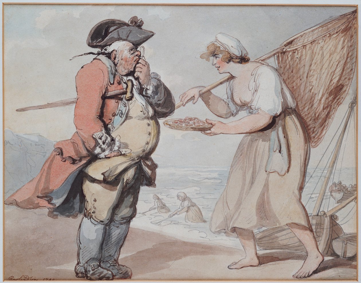 En reje, Sir?, 1799 af Thomas Rowlandson