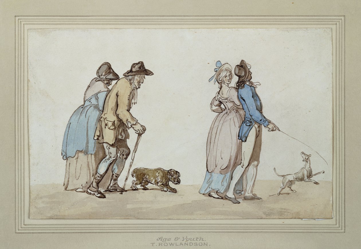 Alder og ungdom, af Thomas Rowlandson