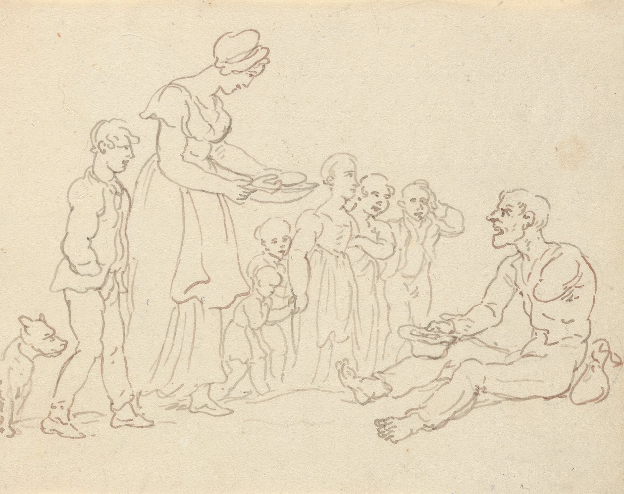 Album tegning af Thomas Rowlandson