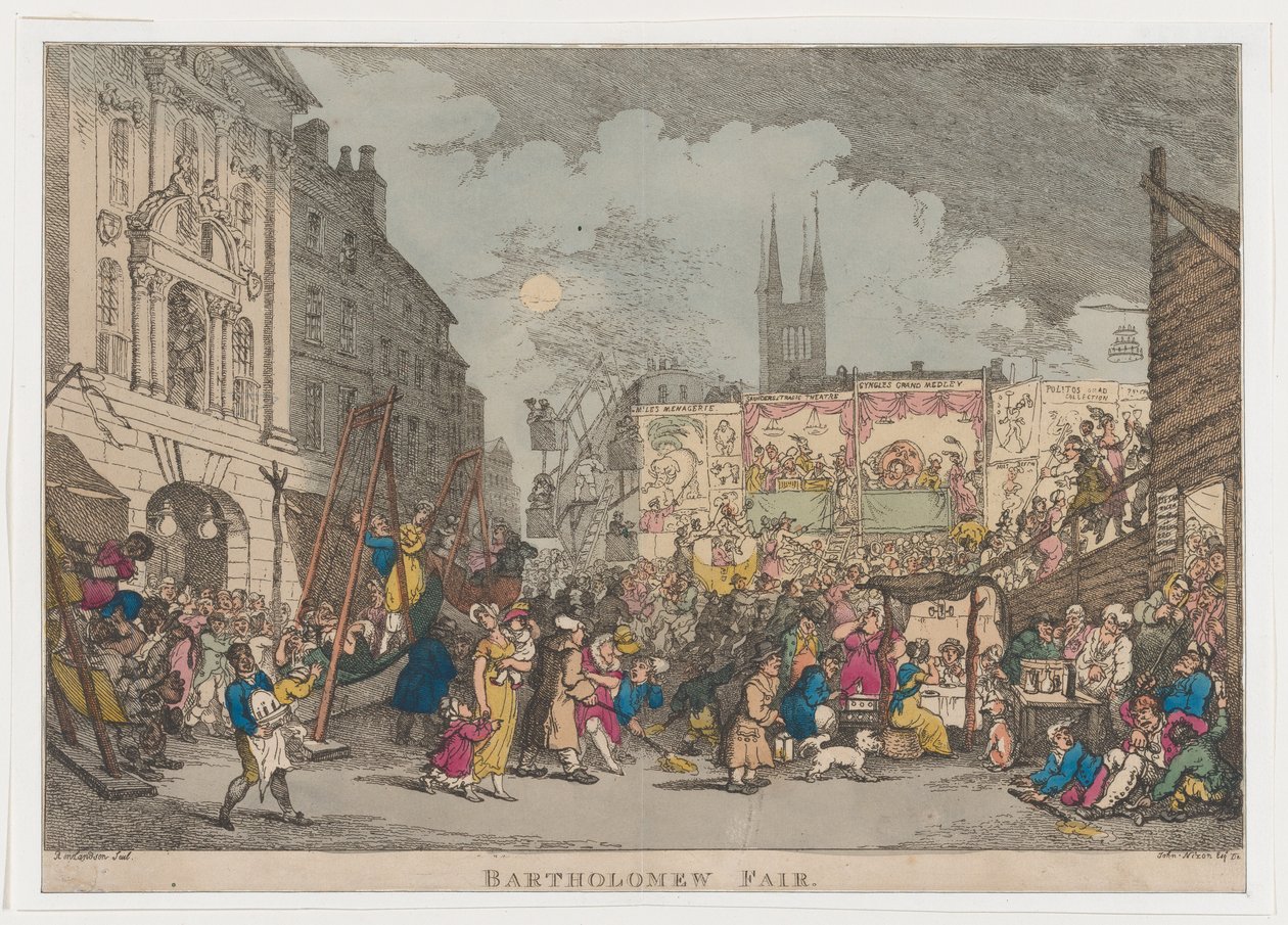 Bartholomew Fair, 1807., 1807. af Thomas Rowlandson
