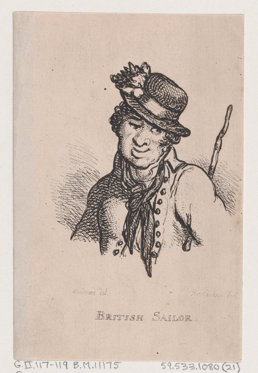 Britisk sømand, april 1808., april 1808. af Thomas Rowlandson