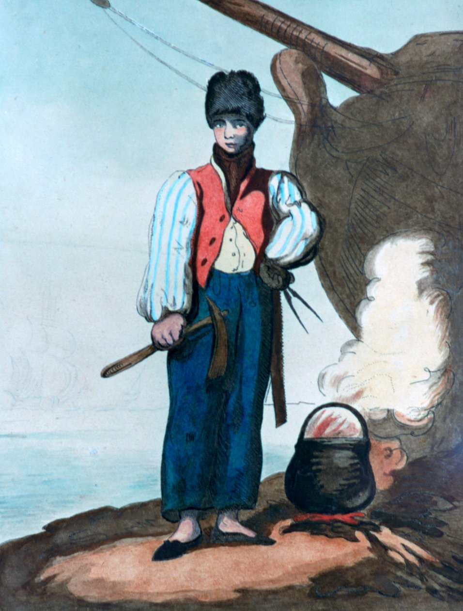Tømrer, 1799 af Thomas Rowlandson