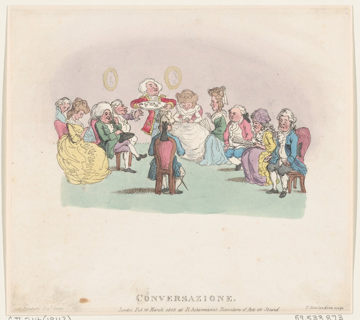 Samtale, 20. marts 1803., 20. marts 1803. af Thomas Rowlandson