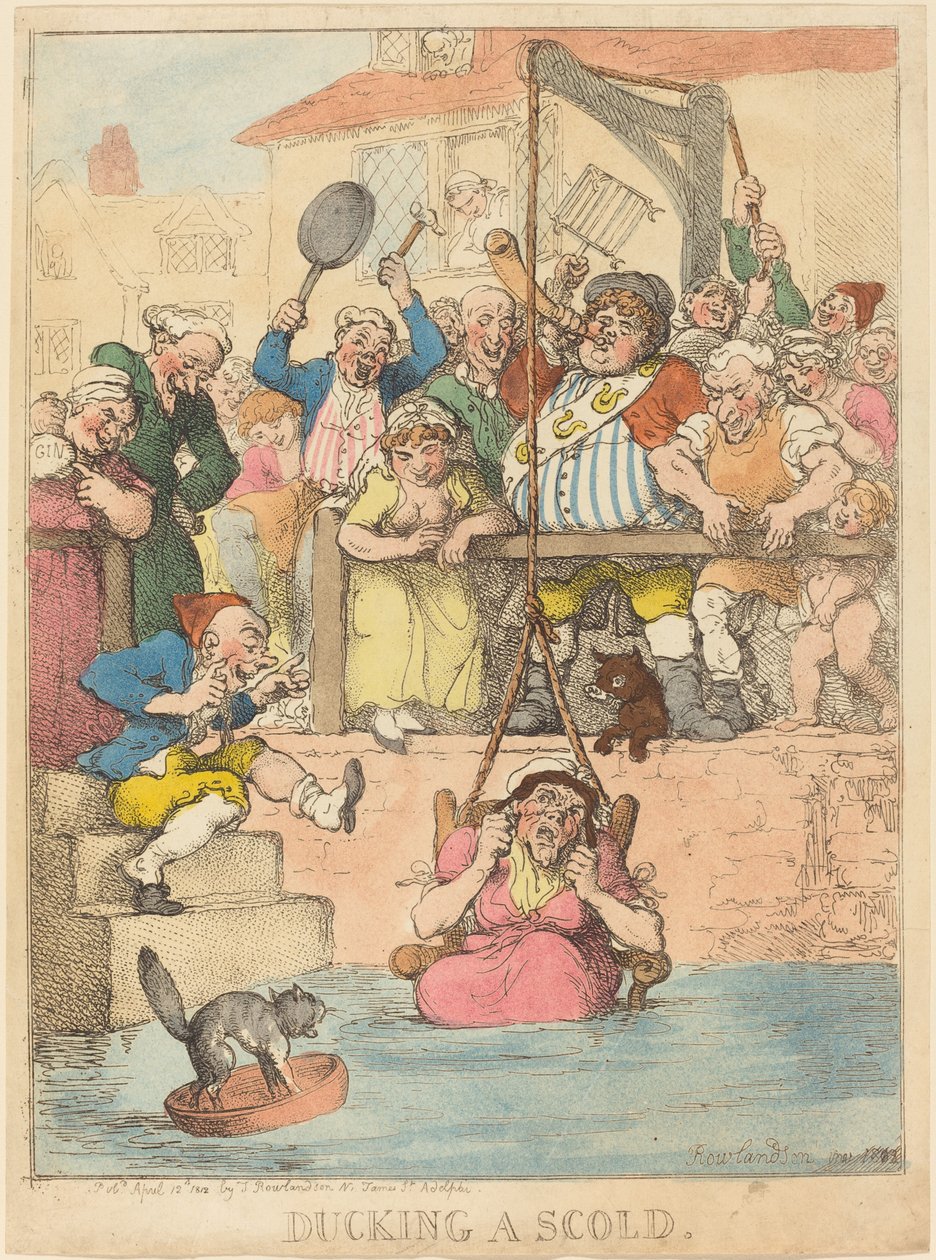 Ducking en skæld ud af Thomas Rowlandson