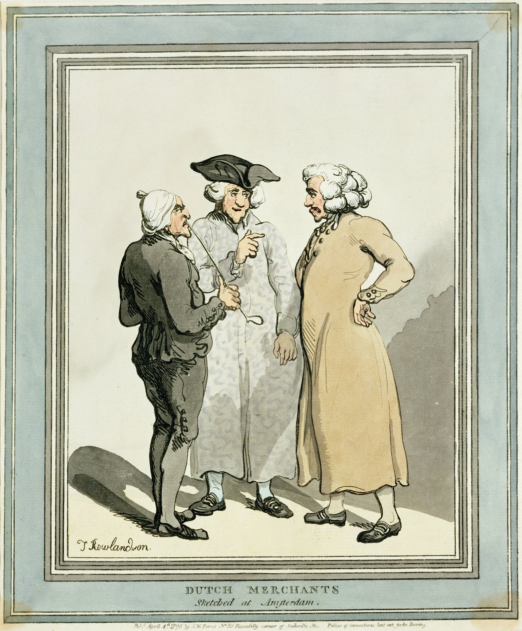 hollandske købmænd af Thomas Rowlandson