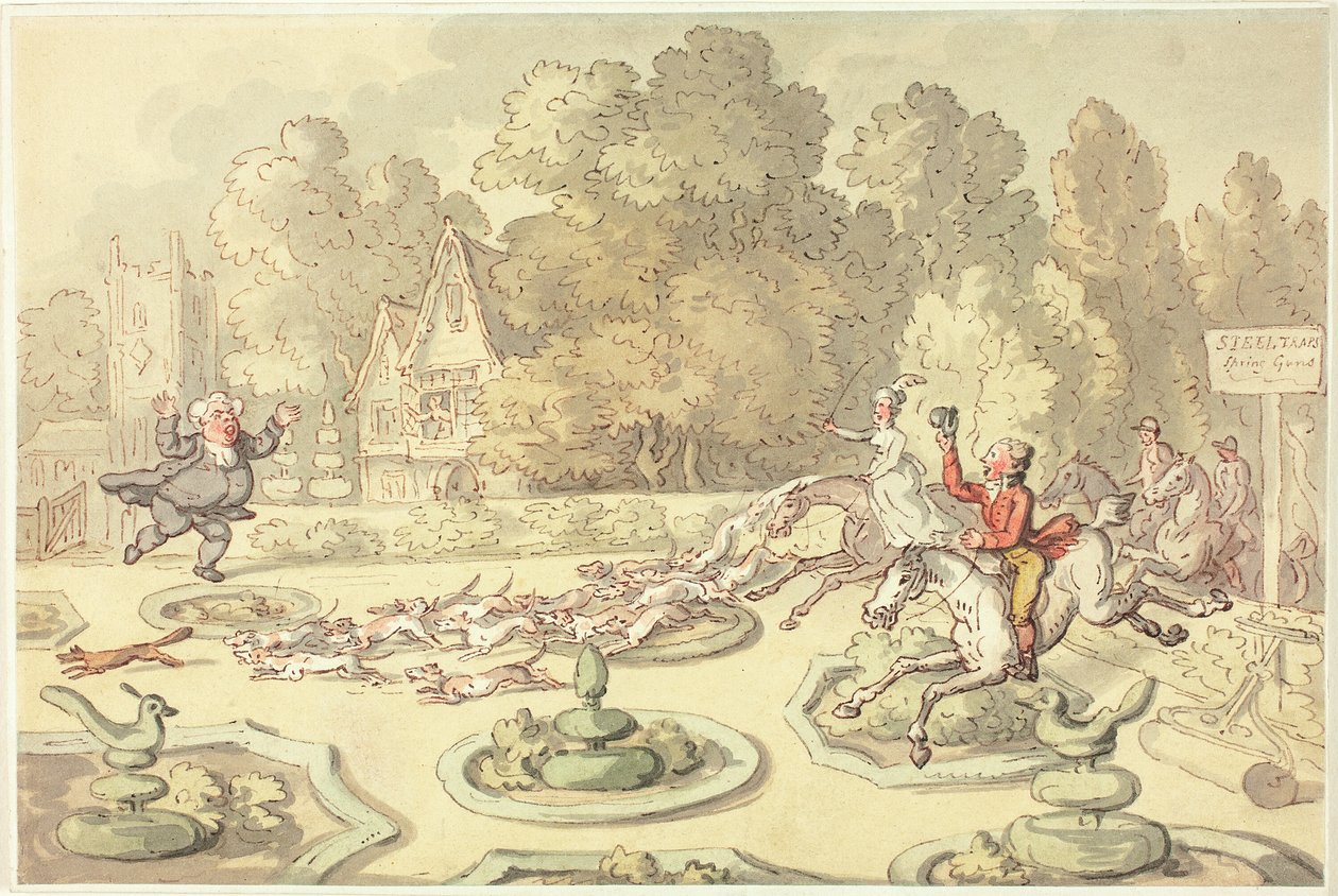 Rasende præst af Thomas Rowlandson