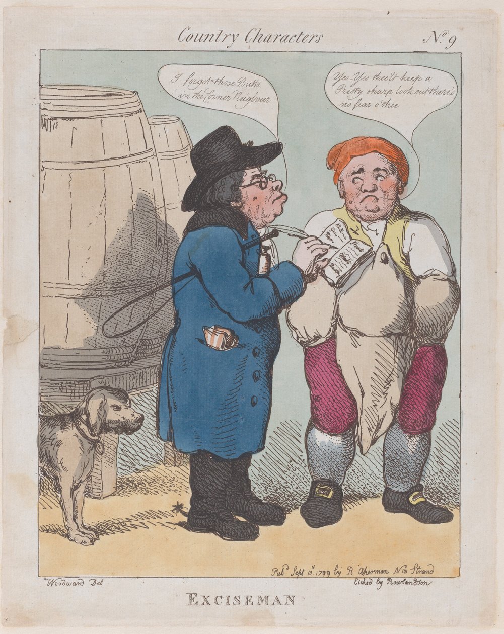Accisemand, 10. september 1799., 10. september 1799. af Thomas Rowlandson