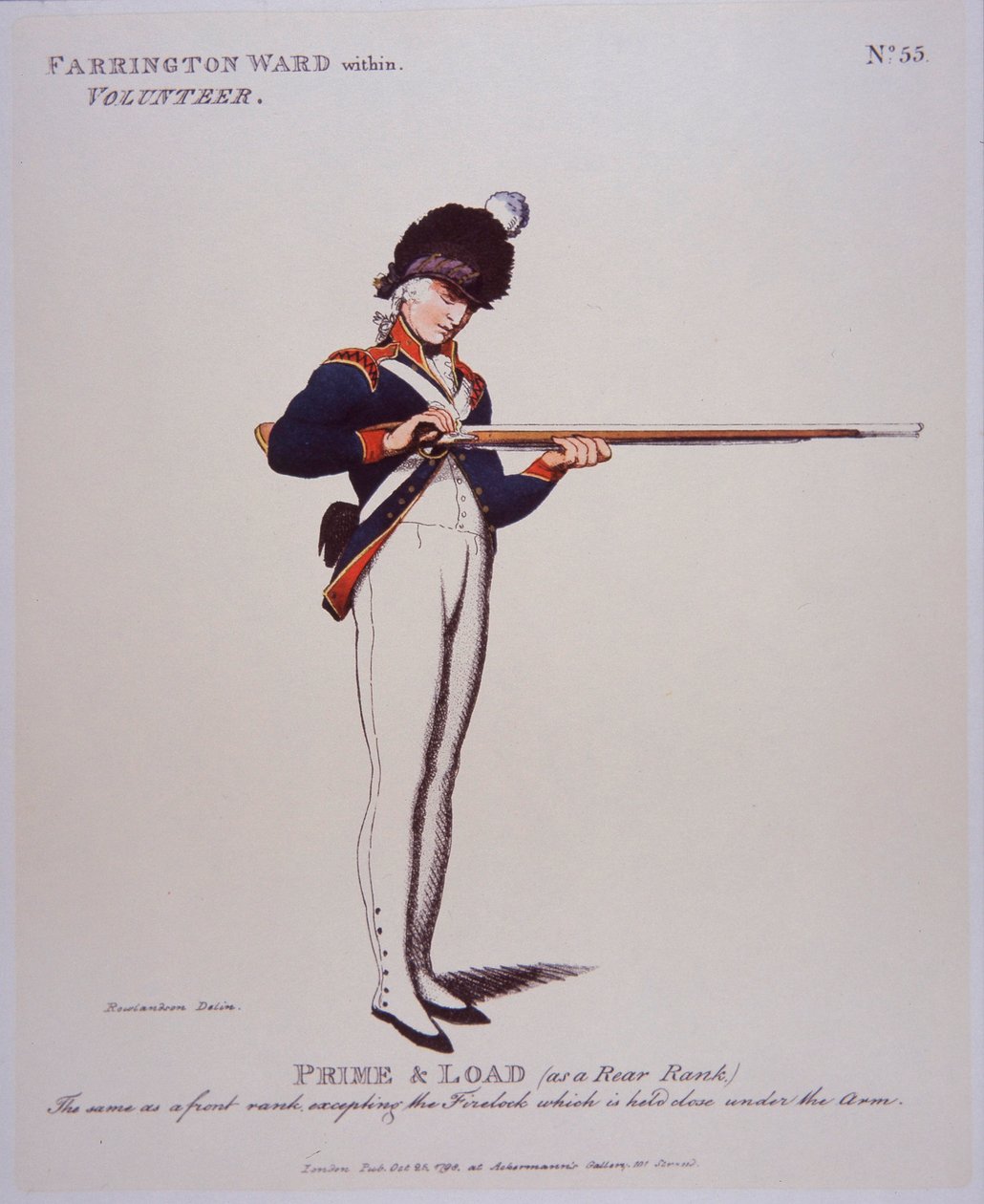 Farringdon Ward Within Volunteer, Prime & Load af Thomas Rowlandson