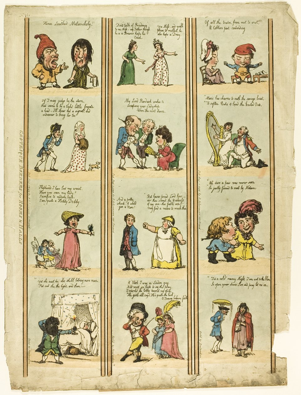 Groteske kanter til haller og værelser af Thomas Rowlandson