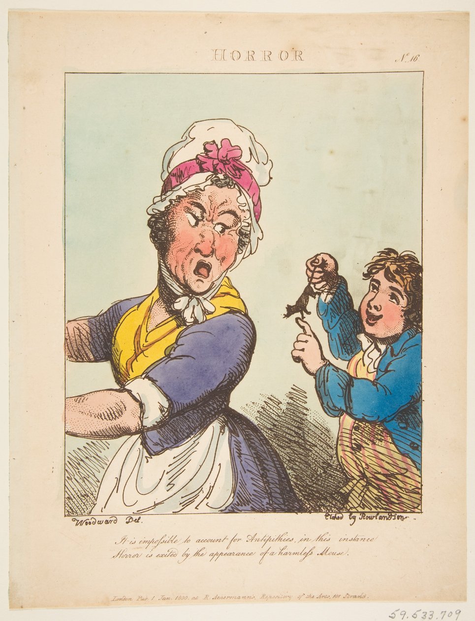 Rædsel, 21. januar 1800. af Thomas Rowlandson