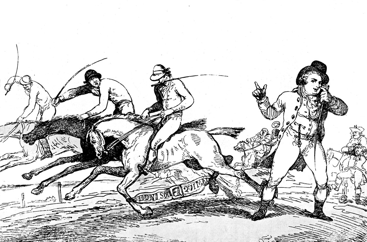 Sådan undslipper du at vinde, 1791 af Thomas Rowlandson