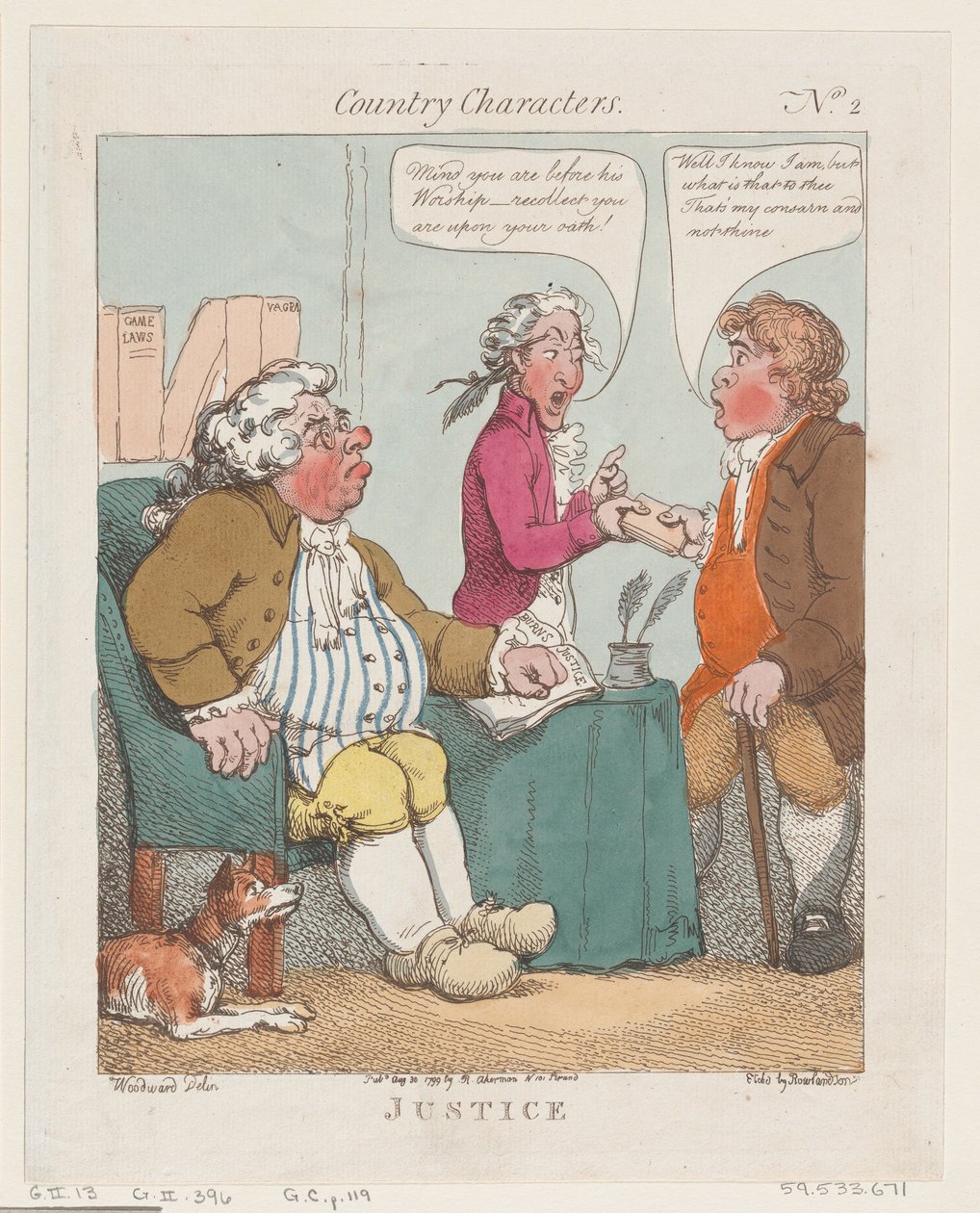 Justice, 30. august 1799., 30. august 1799. af Thomas Rowlandson