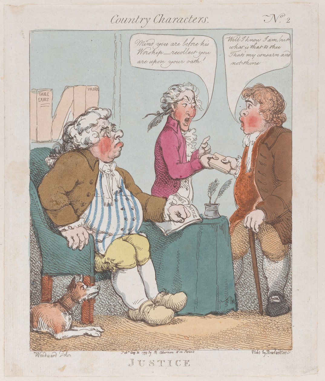 Justice, 30. august 1799., 30. august 1799. af Thomas Rowlandson